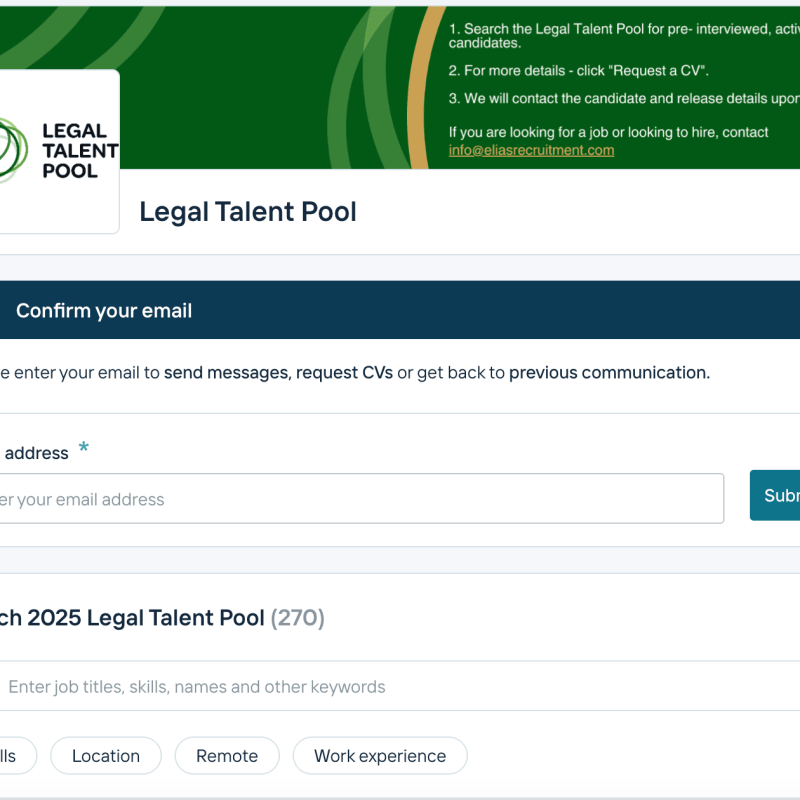 The Legal Talent Pool – The Tinder of Recruitment